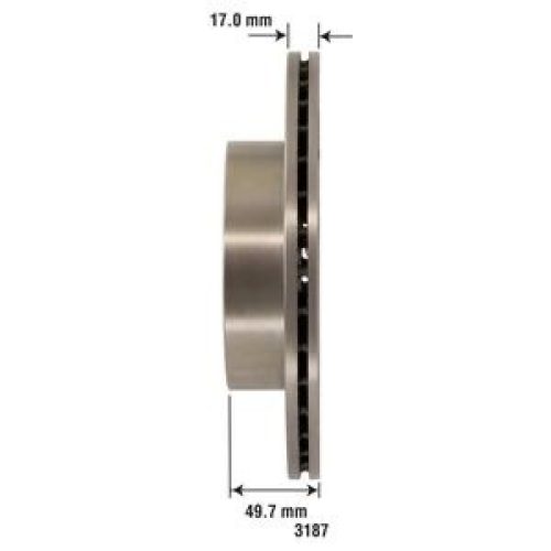 Premium Brake Rotor – Front Left (Driver Side), Direct Fit Replacement